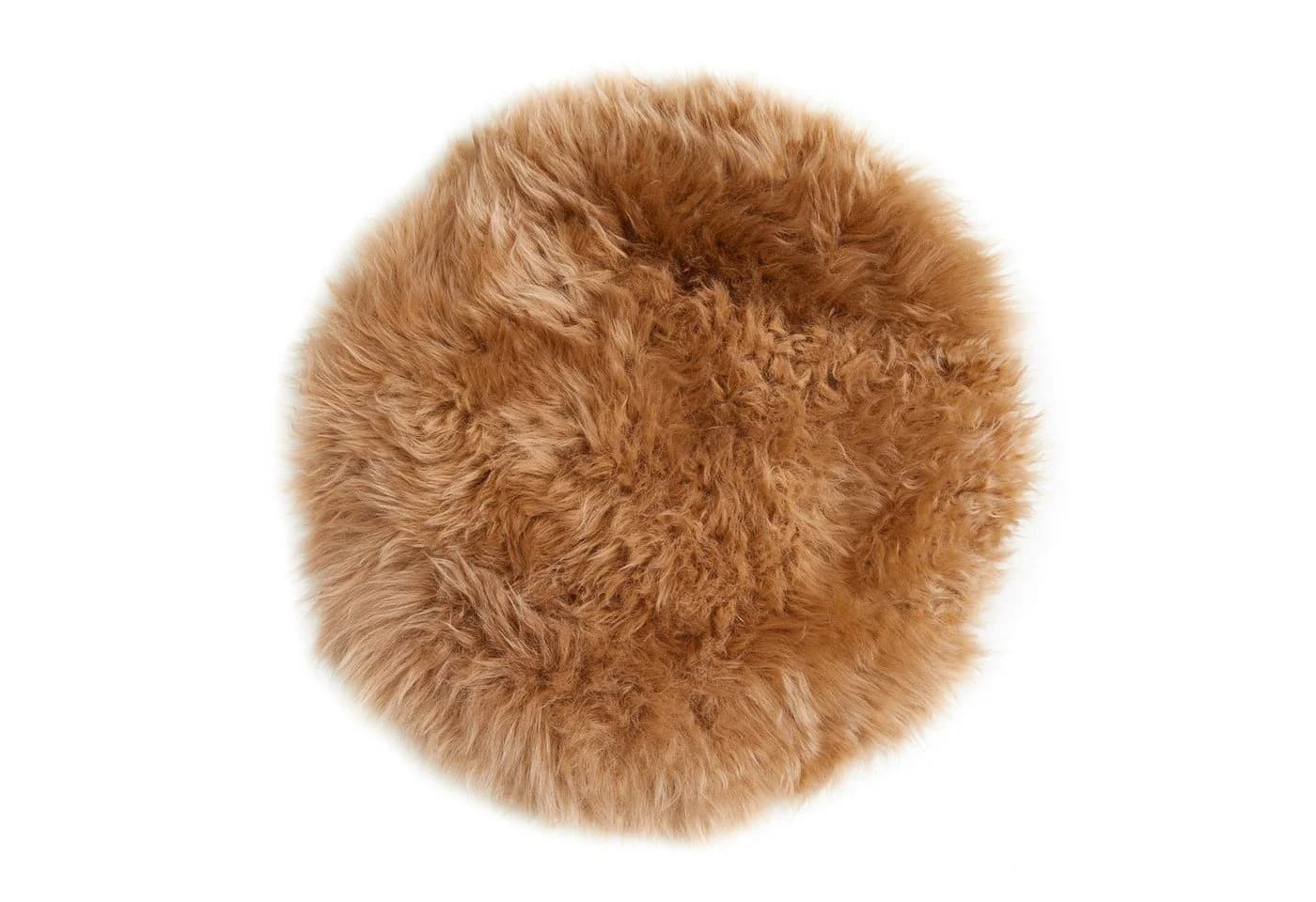 LUXOR living Lammfell Sitzkissen 34x34 cm Braun - Bild 2
