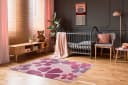 LUXOR LIVING Kinderteppich Flair Rosa Kurzflor Blumendesign Bild 1