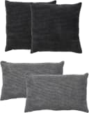 ANDIAMO Cord Kissen Emy 4er Set Schwarz Grau Dekokissen Bild 4
