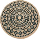 LUXOR living Teppich Mamda Jute Rund Naturfarben In- und Outdoor Bild 1