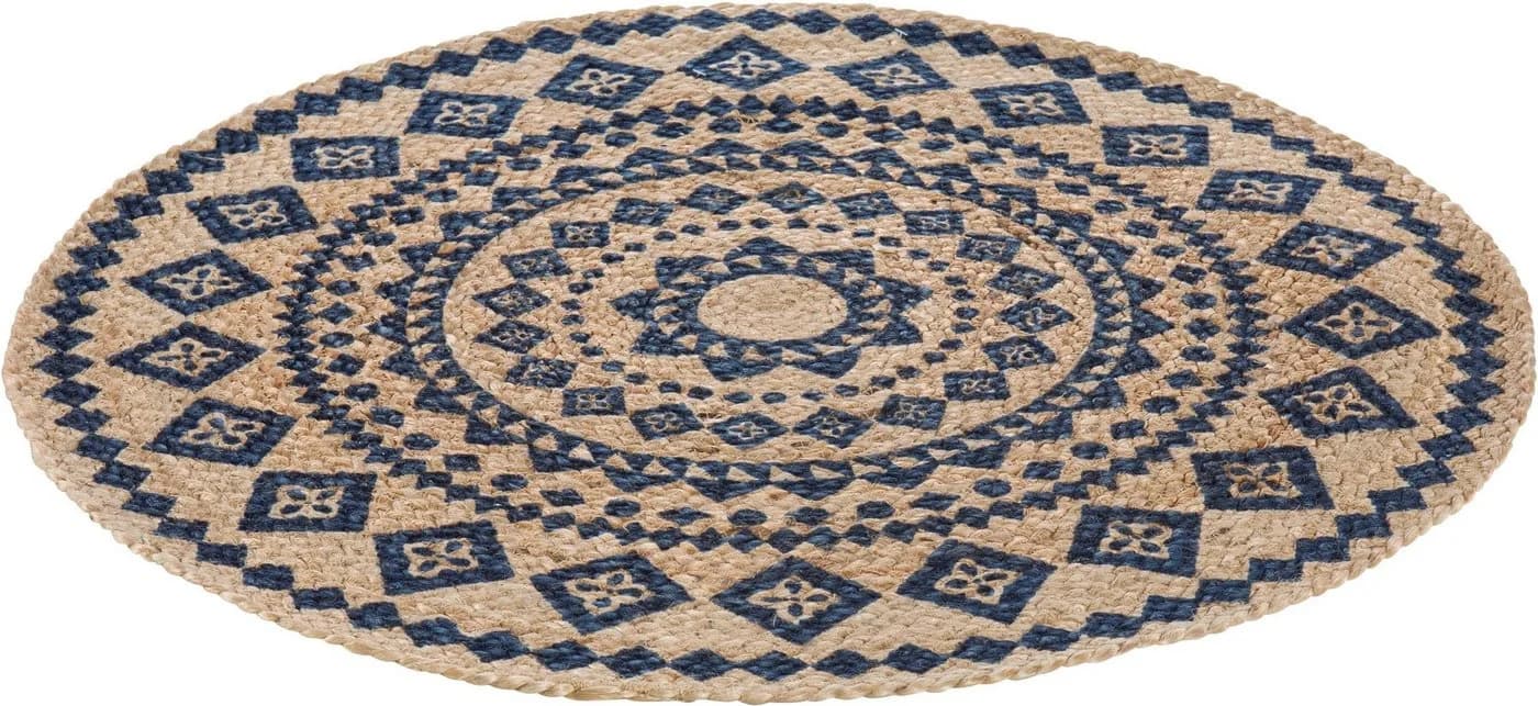 LUXOR living Teppich Mamda Jute Rund Naturfarben In- und Outdoor - Bild 2