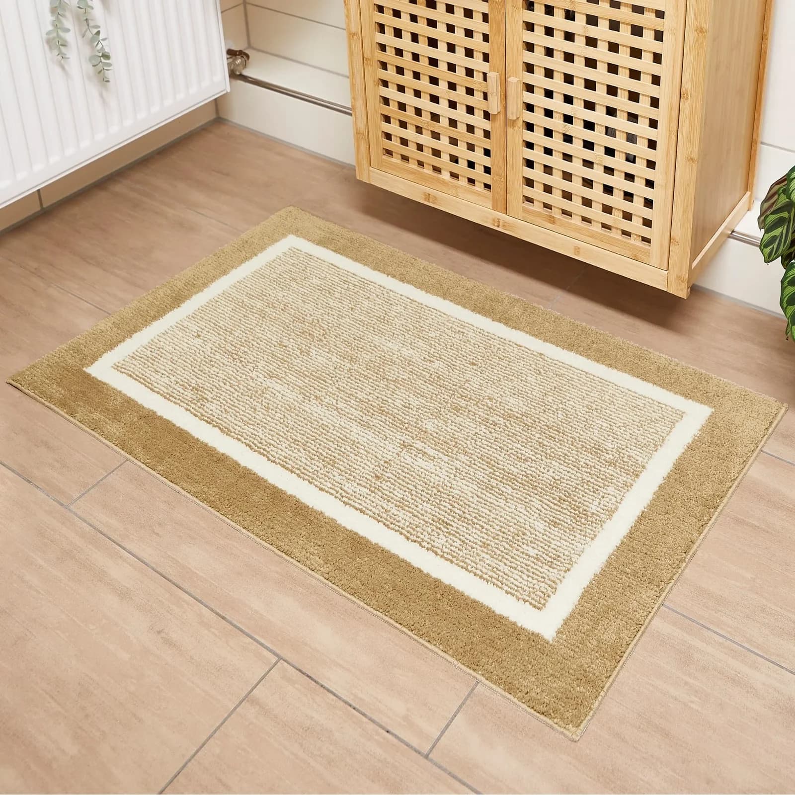 ANDIAMO Badematte Maui Grau Taupe 100% Polyester Rutschhemmend