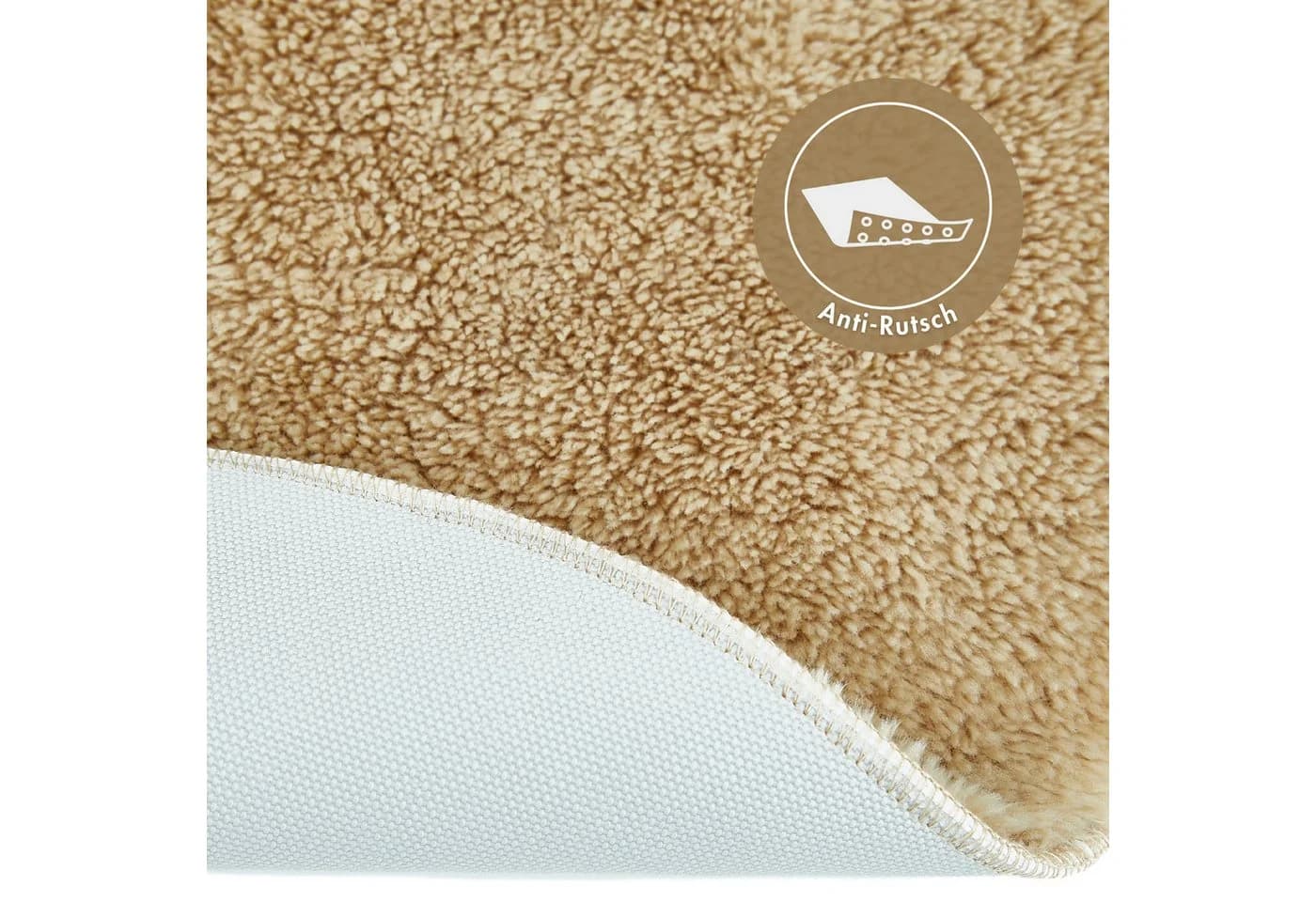 Andiamo Badematte Florida Taupe Rund 60 cm - Bild 3