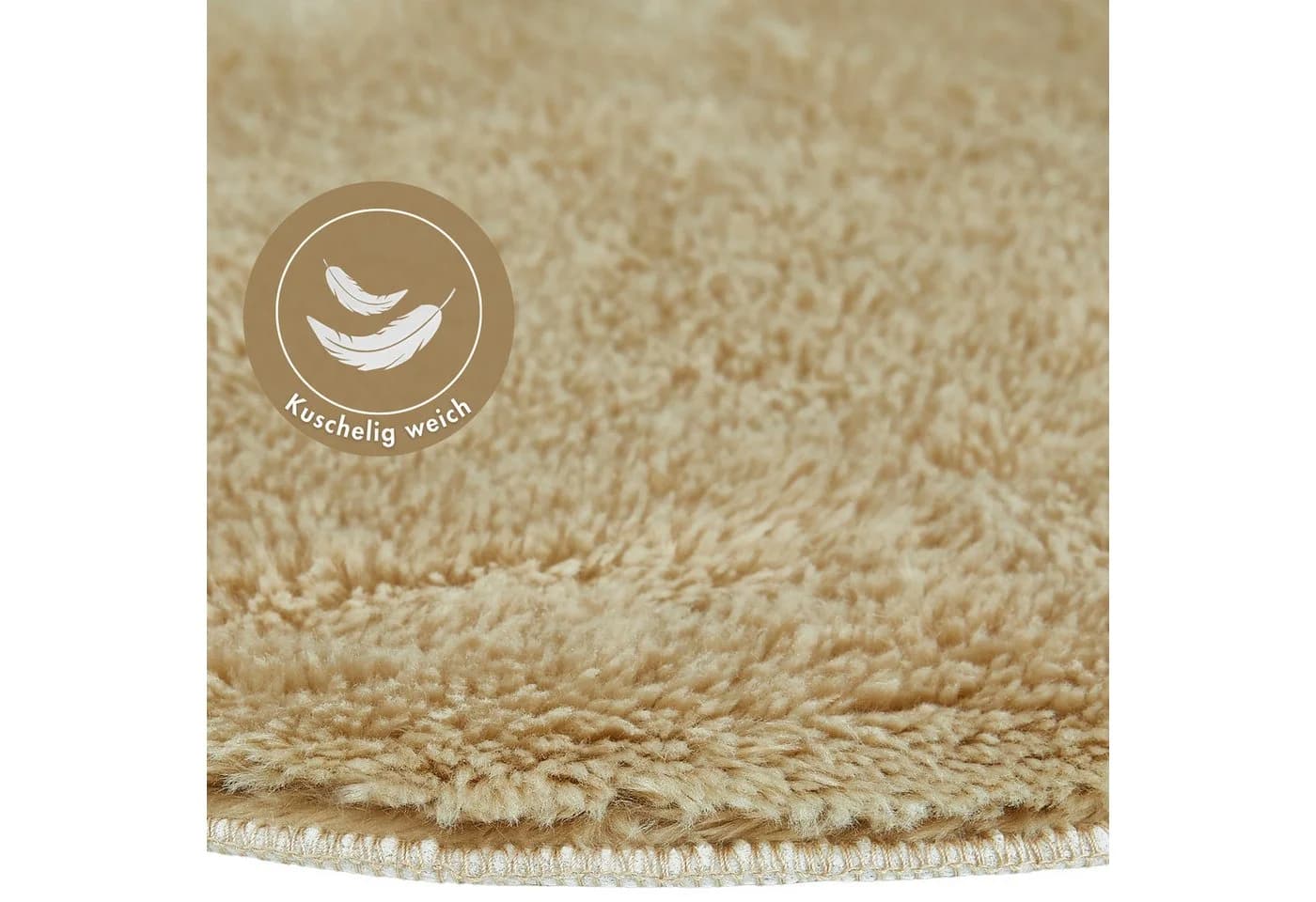 Andiamo Badematte Florida Taupe Rund 60 cm - Bild 5