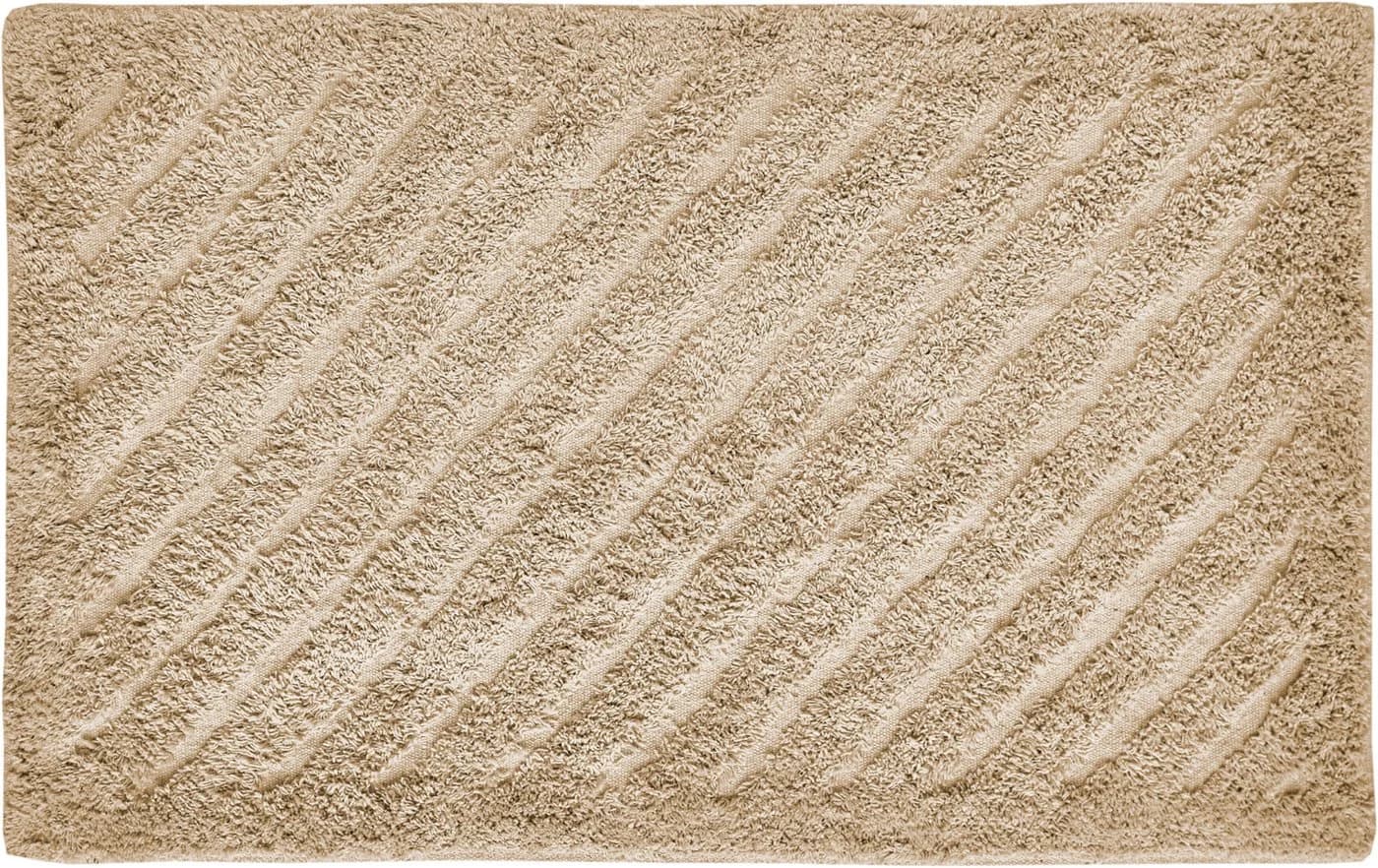 Andiamo Badematte Havanna Beige Hoch-Tief Effekt