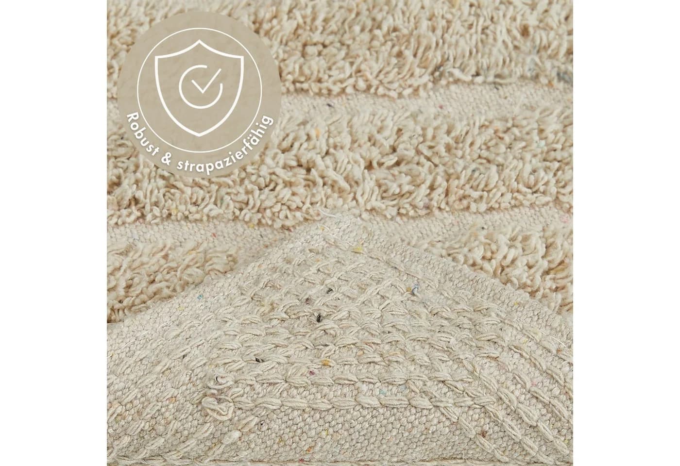 Andiamo Badematte Havanna Beige Hoch-Tief Effekt - Bild 4