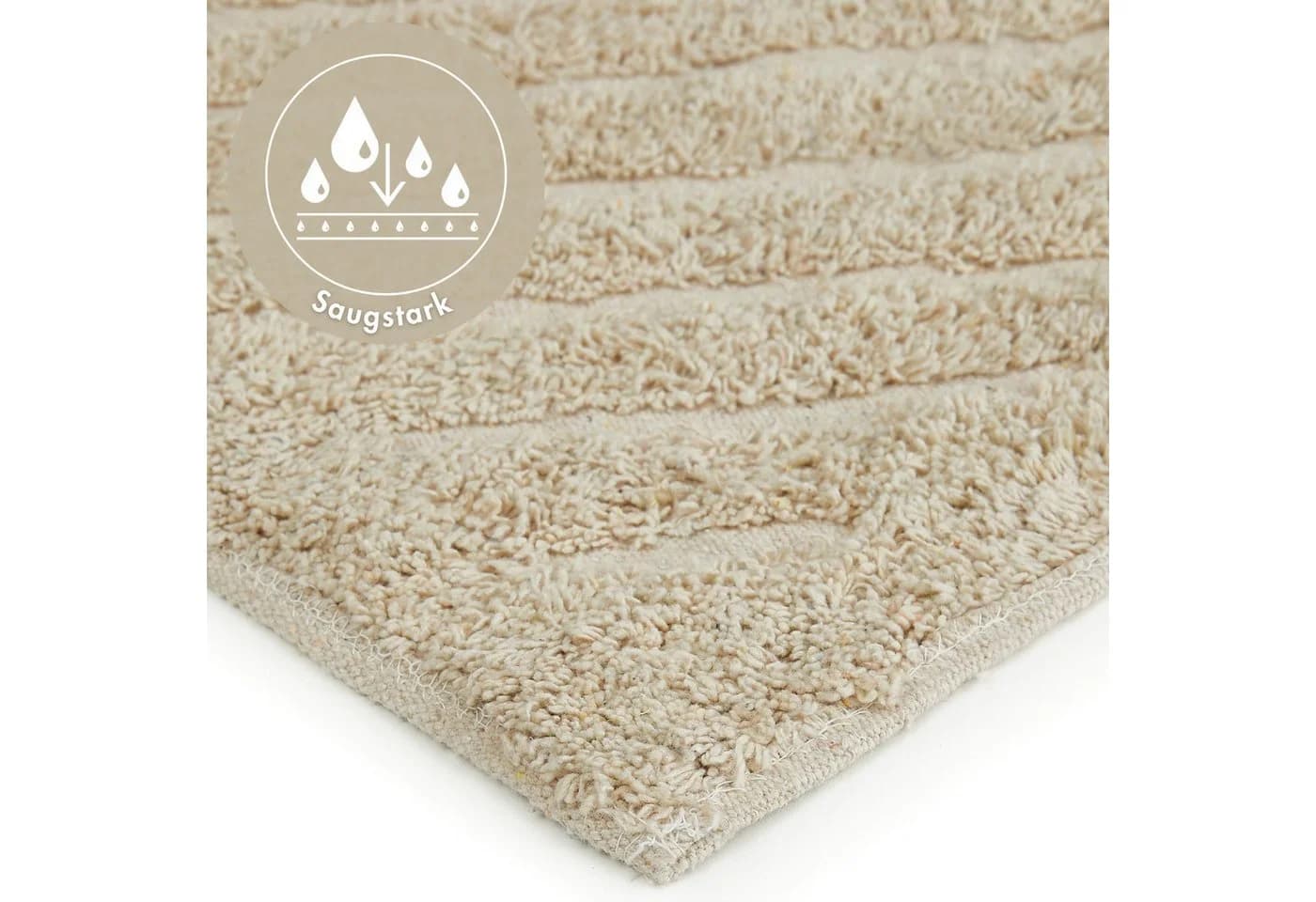 Andiamo Badematte Havanna Beige Hoch-Tief Effekt - Bild 5