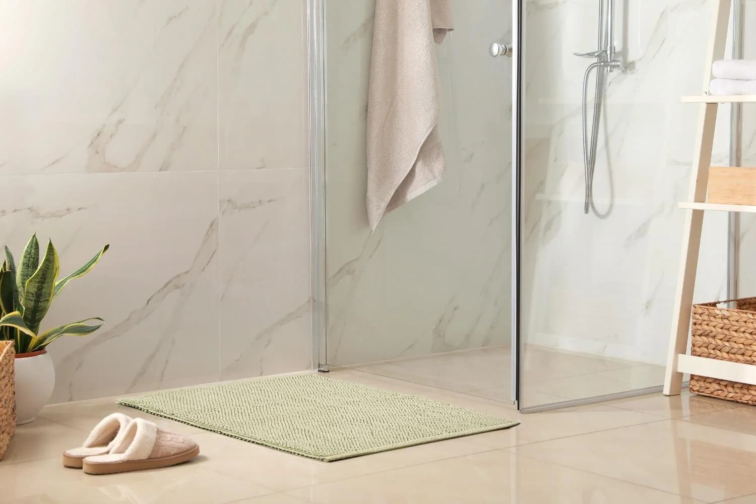 LUXOR LIVING Badematte Atlanta Salbei Baumwolle