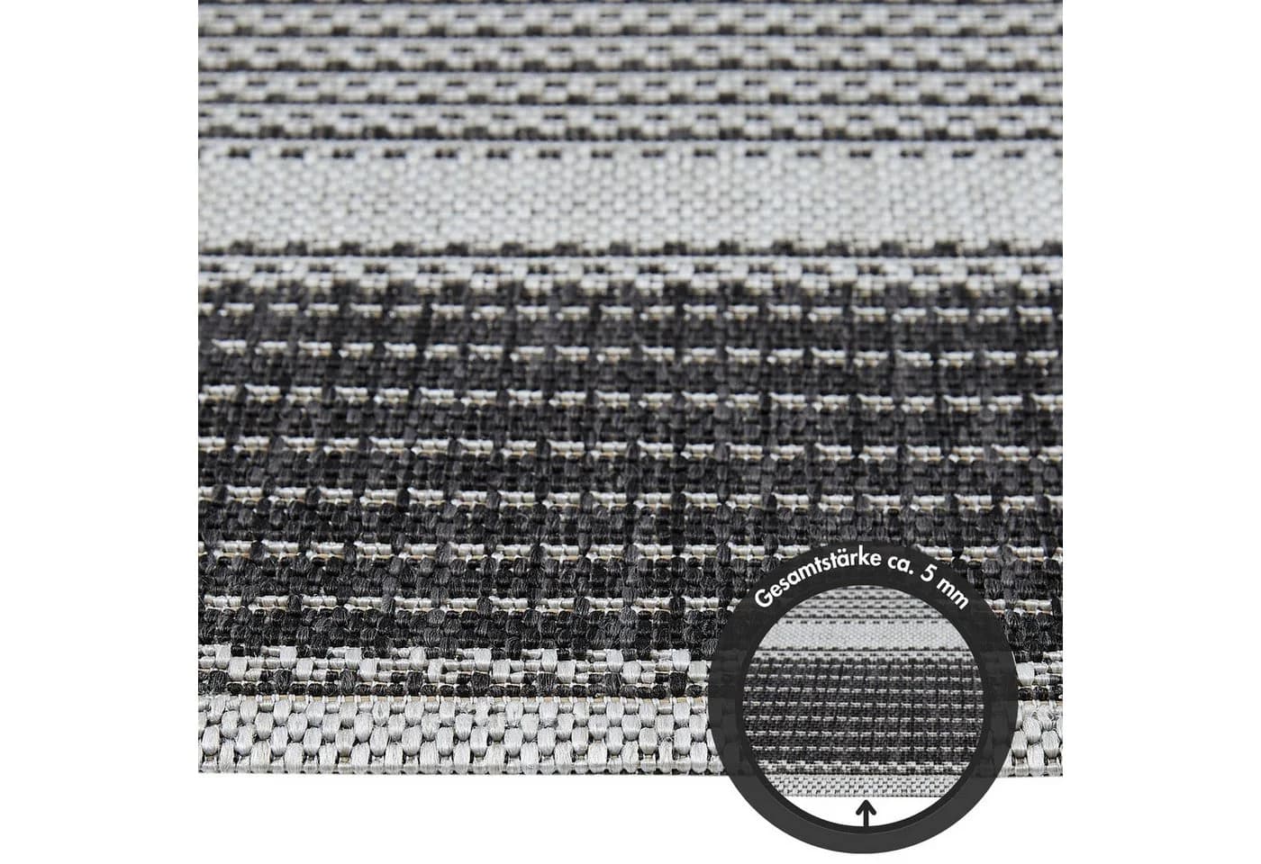 ANDIAMO Teppich ARIZONA 2 Grau In- und Outdoor geeignet - Bild 5
