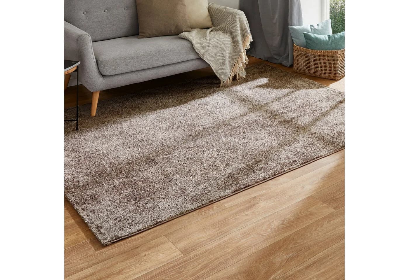 ANDIAMO Teppich Luna Grau Taupe Modern Meliert Kurzflor - Bild 2