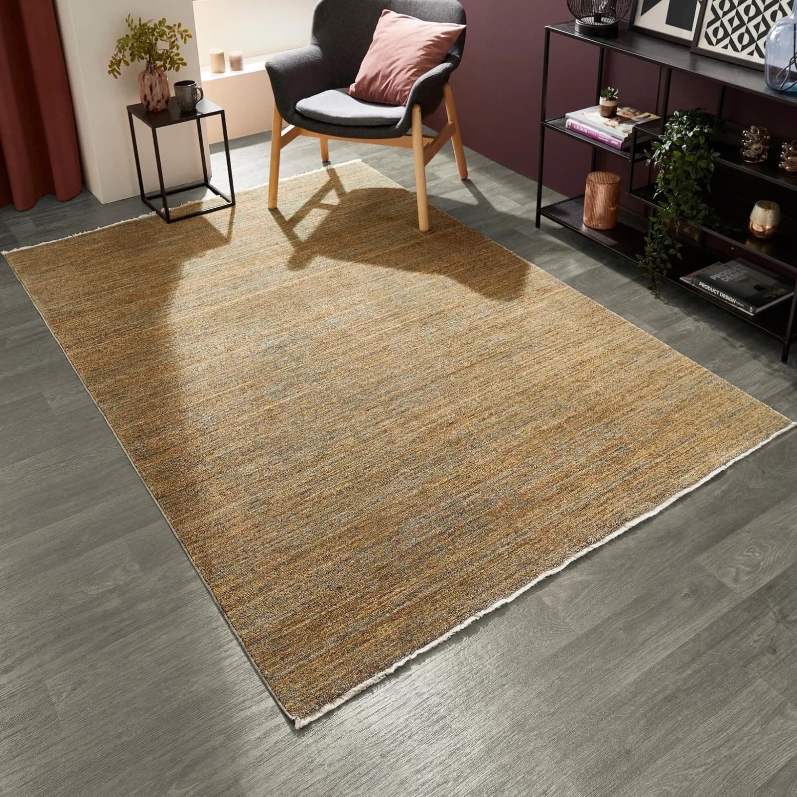 LUXOR living Rocco Vintage-Webteppich Gold-Multi 160x240cm