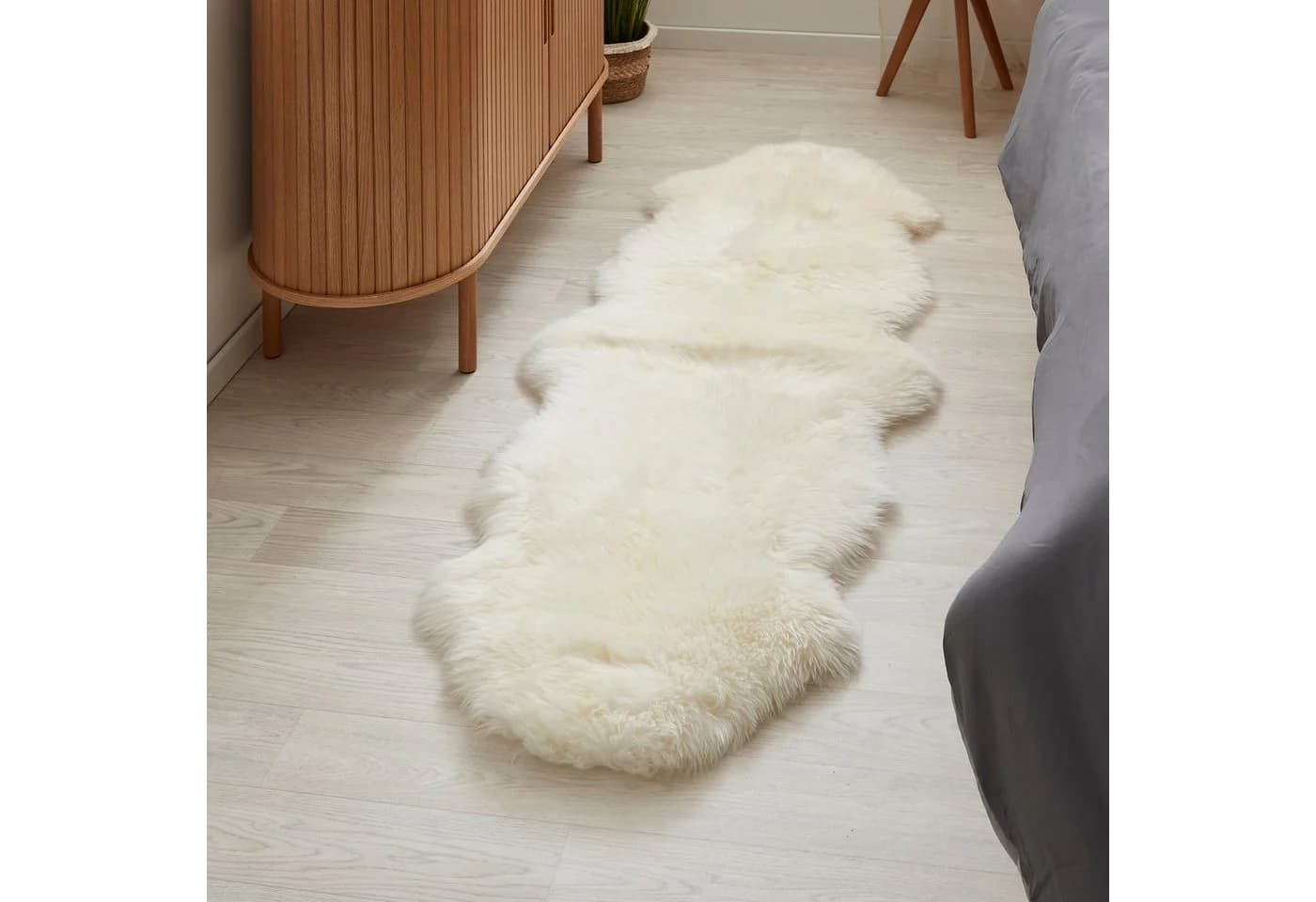 LUXOR living Schaffell Namika Fellteppich Weiß