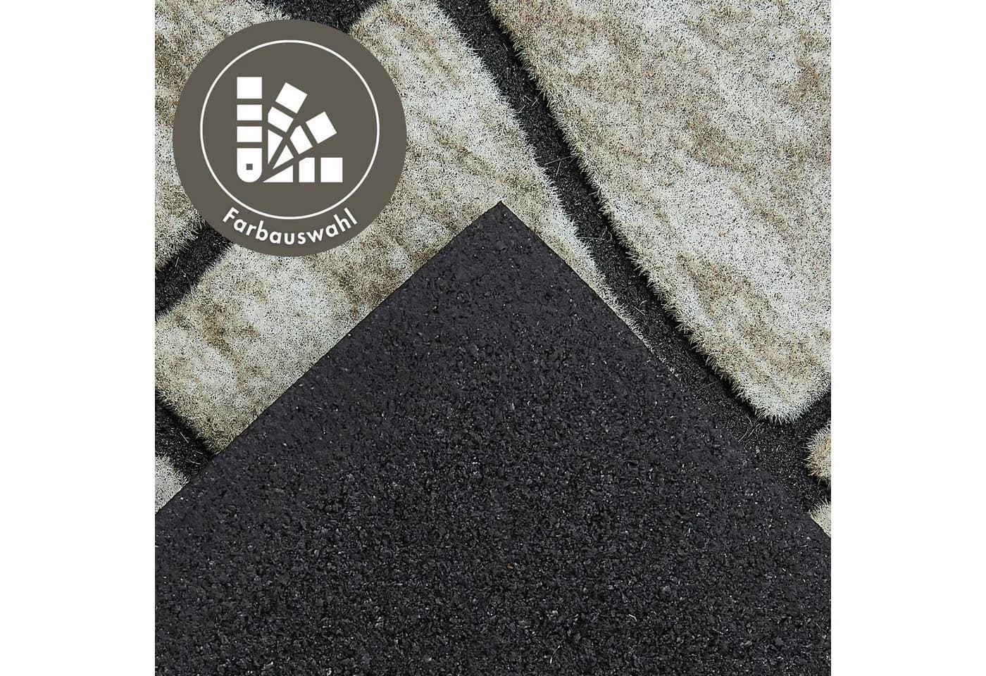 ANDIAMO Outdoor-Stufenmatte 2er Set Grau Taupe Gummi - Bild 5