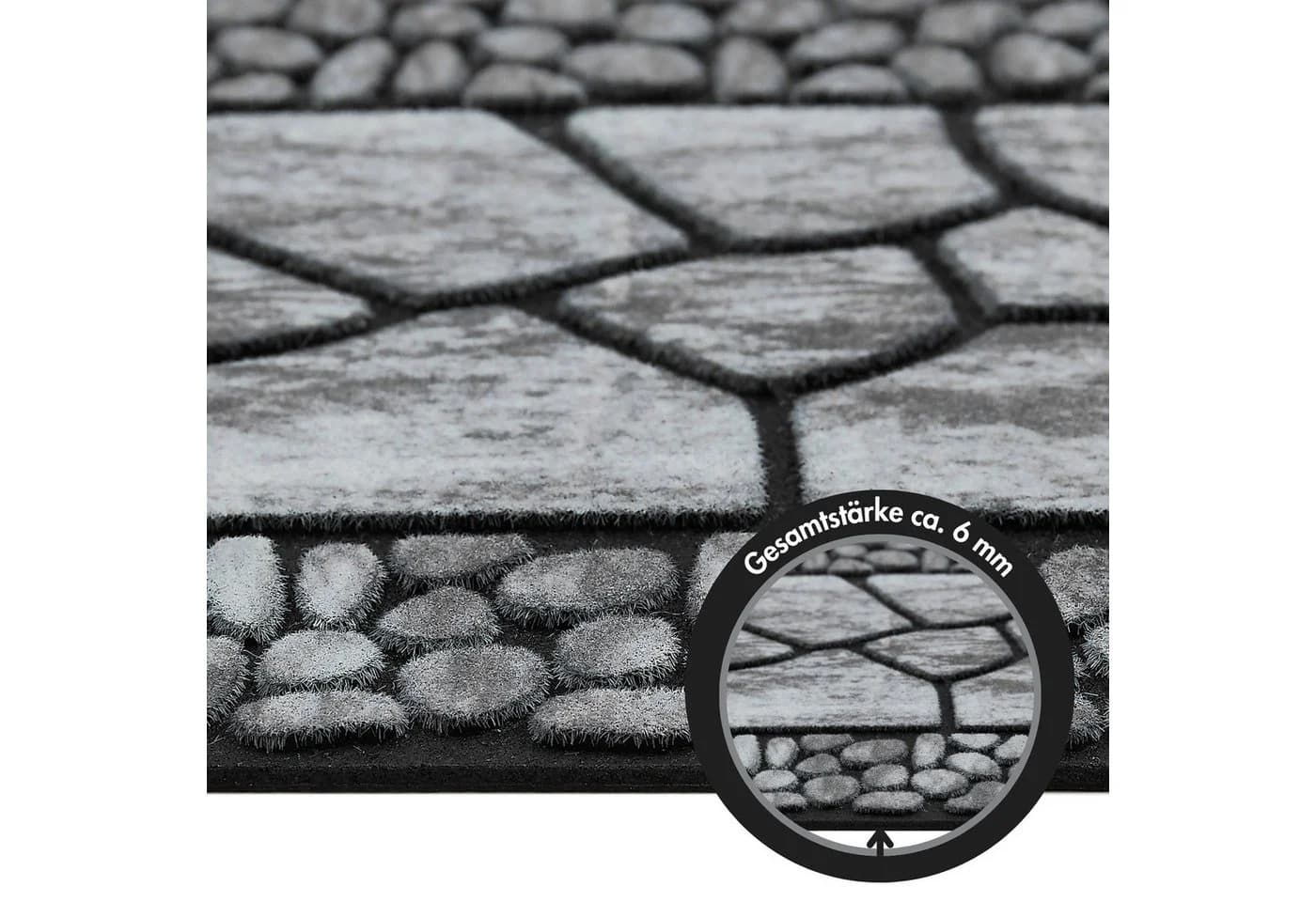 ANDIAMO Outdoor Stufenmatte Grau 2er Set Gummi - Bild 4