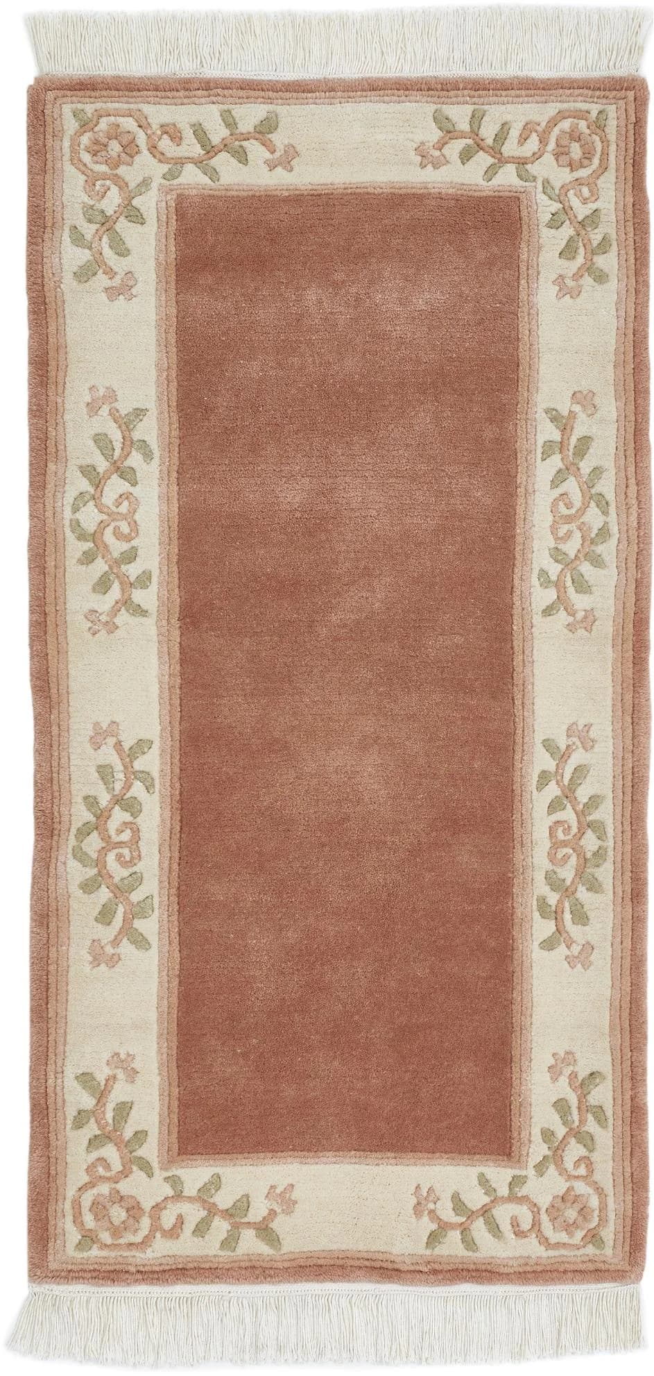 LUXOR LIVING Wollteppich Giza Handgeknüpft Rosa