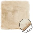 LUXOR living Stuhlkissen Novara Kunstfell Beige 40x40 cm Bild 2