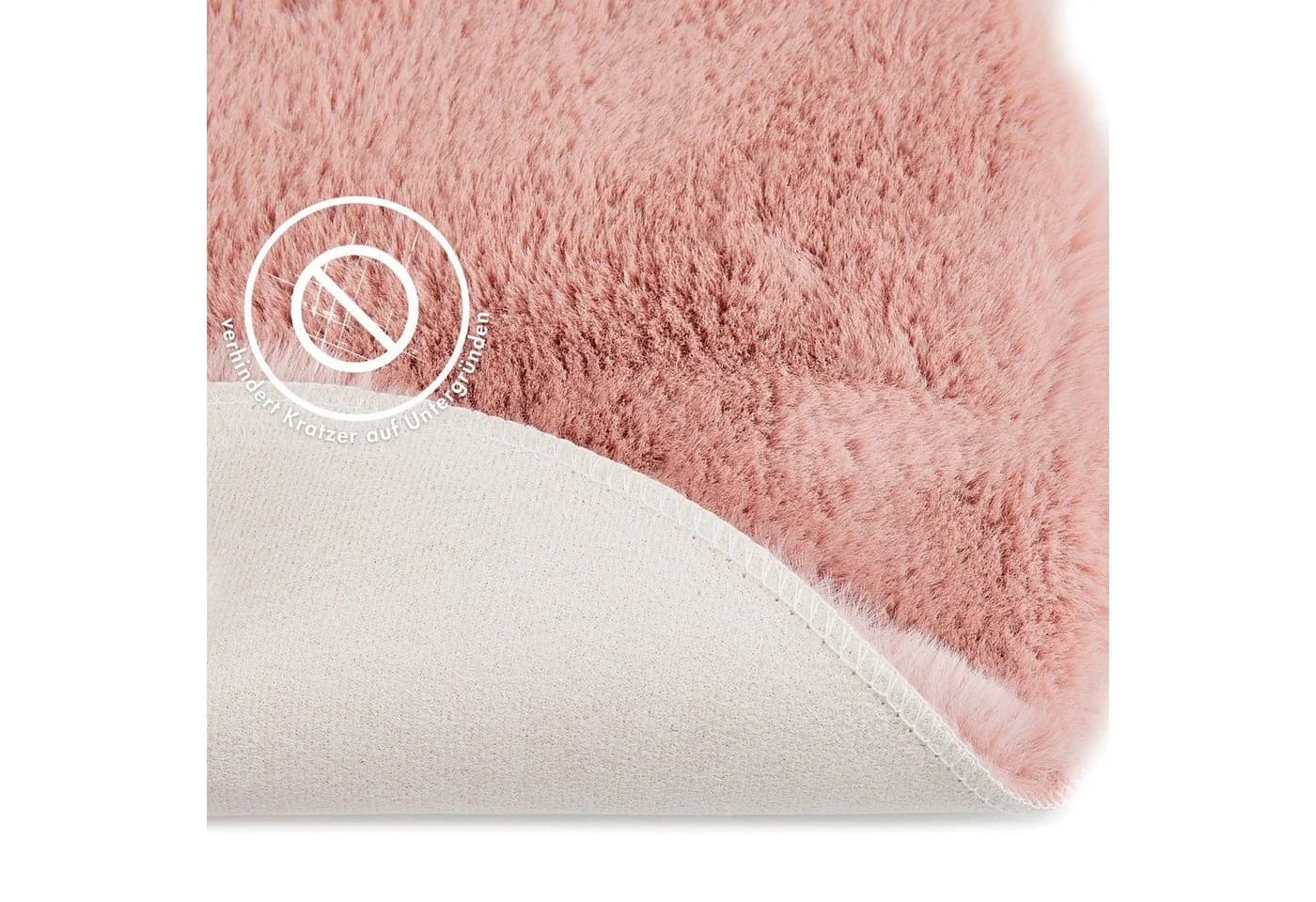 LUXOR living Stuhlkissen Novara Rosa Kunstfell - Bild 5