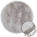LUXOR living Stuhlkissen Novara Kunstfell Silber Grau Modern Bild 2