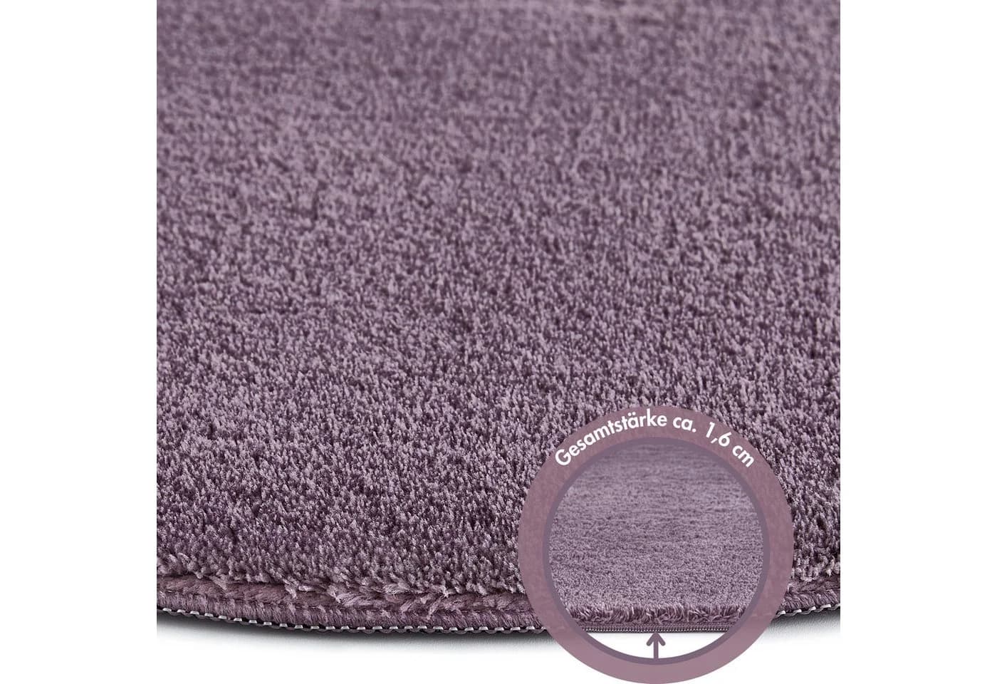 ANDIAMO Badematte Arezzo Lavendel Rund Polyester - Bild 4