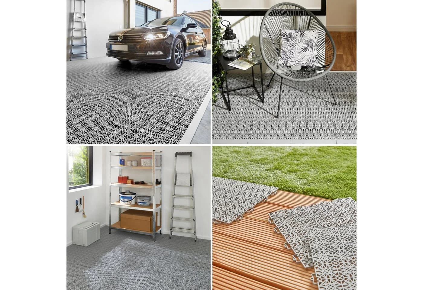 Andiamo Terrassenfliesen Terra Sol Outdoor Klickfliesen 38x38 cm UV-beständig