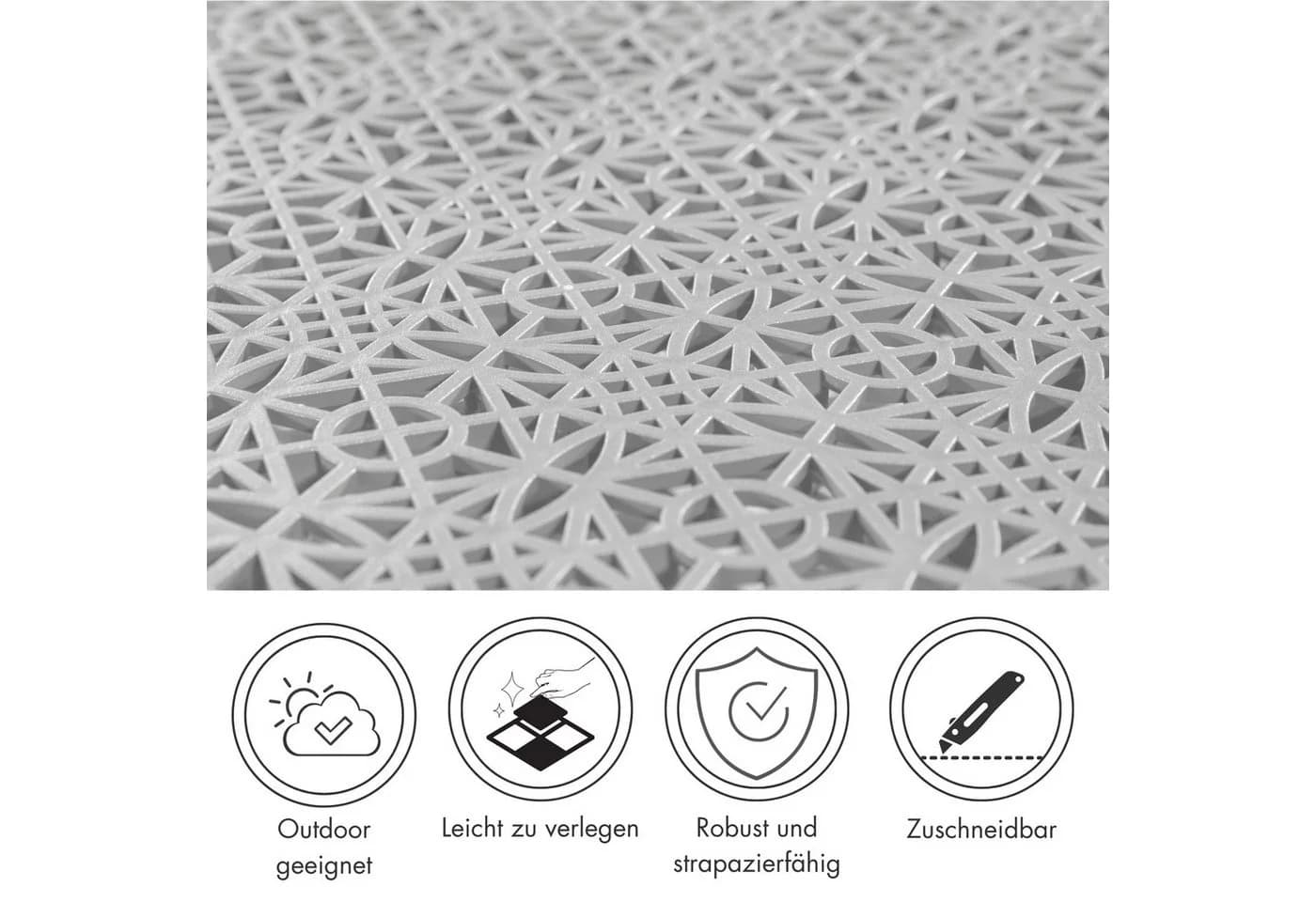 Andiamo Terrassenfliesen Terra Sol Outdoor Klickfliesen 38x38 cm UV-beständig - Bild 3