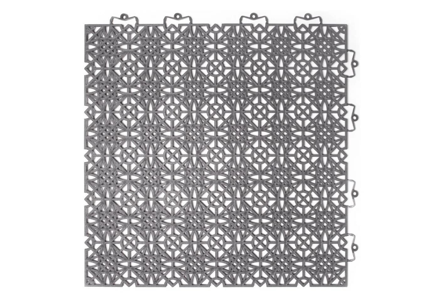 ANDIAMO Terrassenfliesen Terra Sol Dunkelgrau Kunststoff Klicksystem - Bild 2