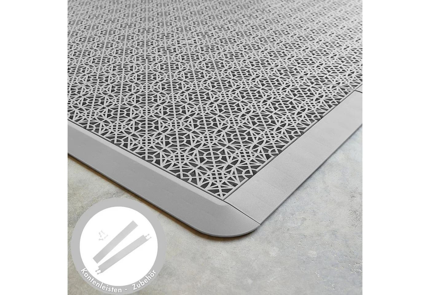 Klickfliesen-Kantenleiste ANDIAMO Terra Sol Hellgrau PVC 50x380mm - Bild 3