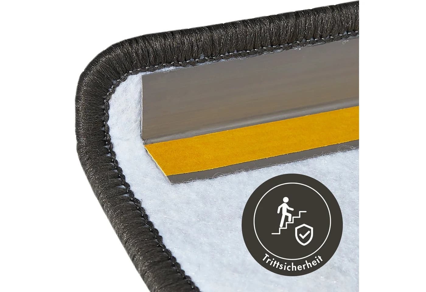 ANDIAMO Stufenmatte Set 15-tlg. Anthrazit Selbstklebend - Bild 5