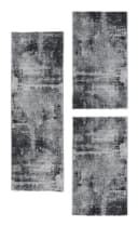ANDIAMO Bettvorleger Luna Grau 3-tlg. Set Kurzflor Modern Bild 2