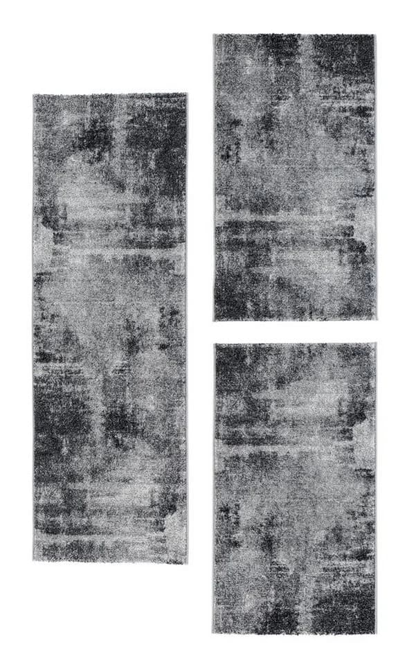 ANDIAMO Bettvorleger Luna Grau 3-tlg. Set Kurzflor Modern - Bild 2