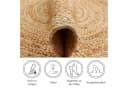 LUXOR LIVING Juteteppich Mamda 2 Beige Handgefertigt Bild 3