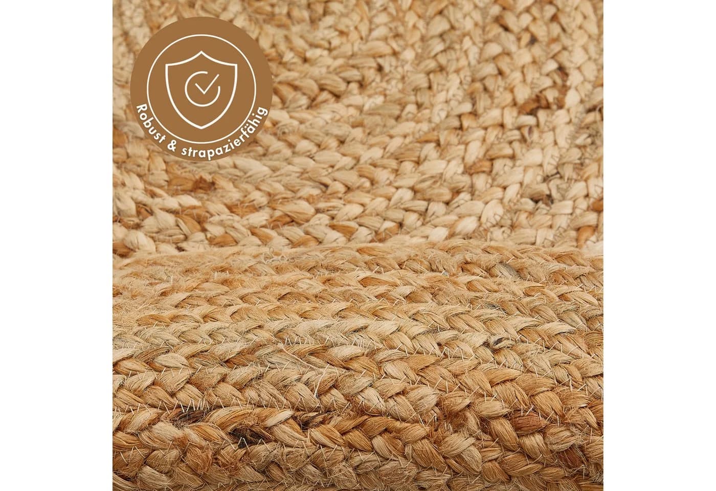 LUXOR LIVING Juteteppich Mamda 2 Beige Handgefertigt - Bild 5