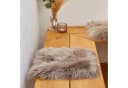 LUXOR living Stuhlkissen Lammfell Grau Taupe 34x34cm Bild 1