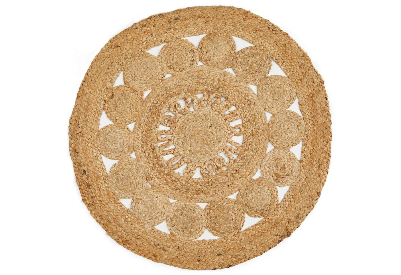 LUXOR living Teppich Balo rund Jute handgeflochten Boho - Bild 2