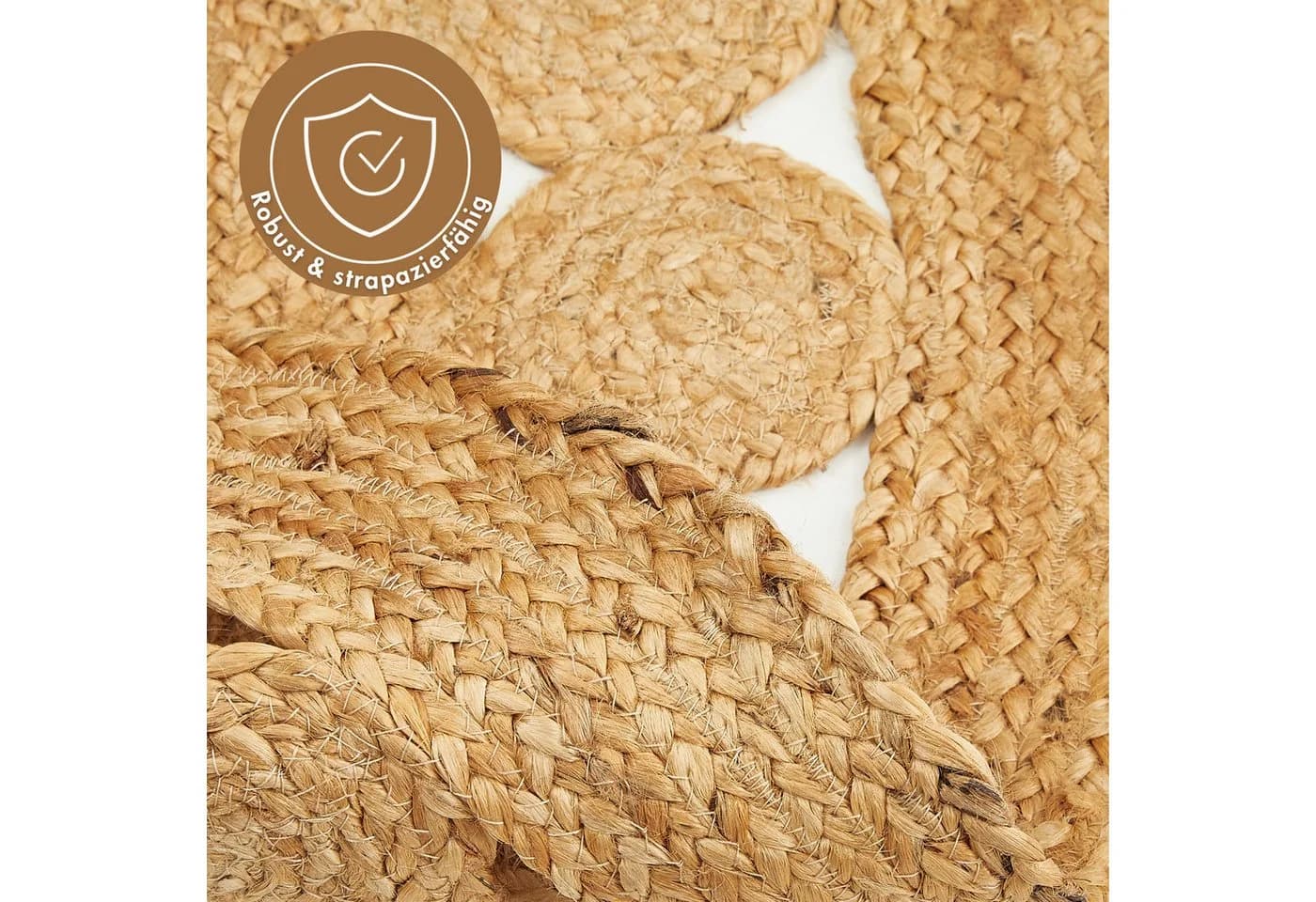 LUXOR living Teppich Balo rund Jute handgeflochten Boho - Bild 5