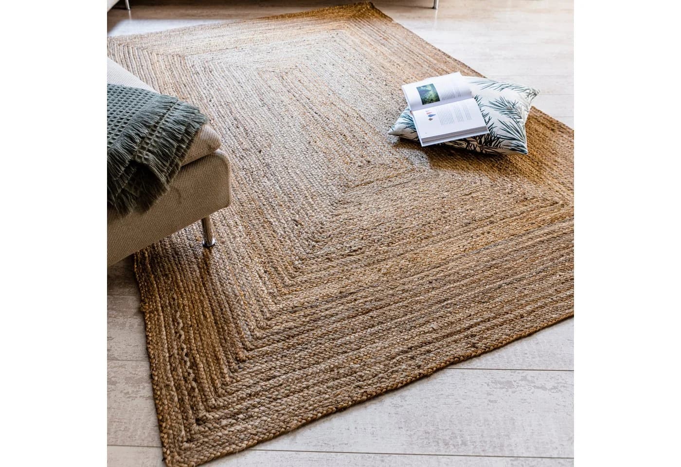 LUXOR living Teppich Salo Handgeflochten Jute Beige Natur - Bild 2