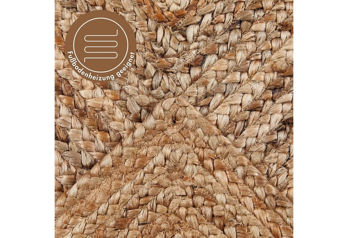 LUXOR living Teppich Salo Handgeflochten Jute Beige Natur - Bild 4