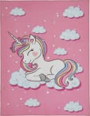 ANDIAMO Kinderteppich Einhorn Rosa Kurzflor Bild 2