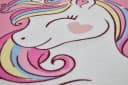 ANDIAMO Kinderteppich Einhorn Rosa Kurzflor Bild 3