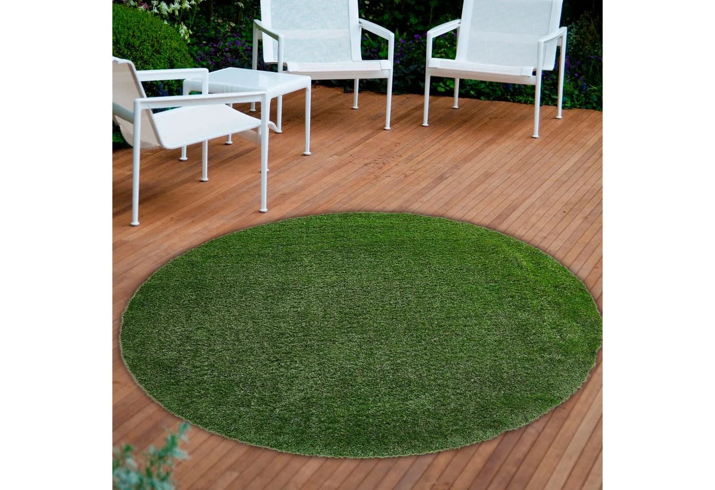 ANDIAMO Kunstrasen Sansibar Rund 55cm Grün Outdoor - Bild 2