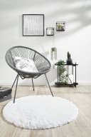 OTTO HOME Fellteppich Alpa Weiß Rund 80cm Polyester Bild 1