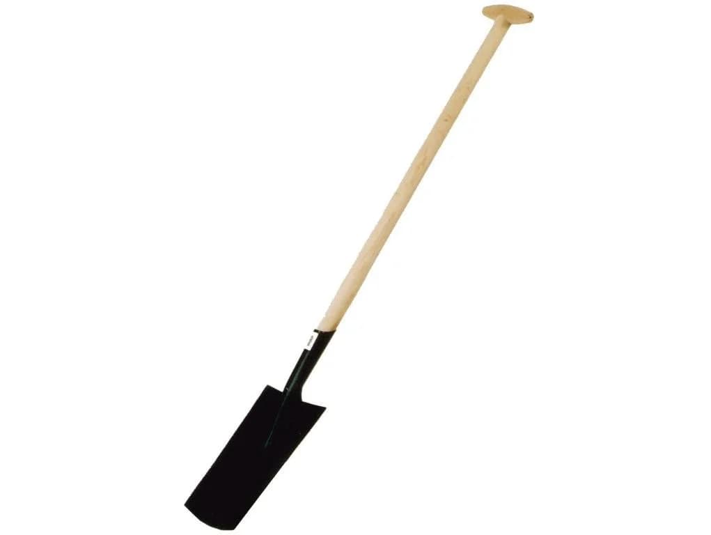Freund Victoria Gärtnerspaten Schwarz mit Holz-T-Stiel