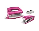 LEITZ NeXXt WOW Tischaufsatz Set pink metallic Heftgerät+Locher Bild 1
