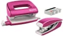 LEITZ NeXXt WOW Tischaufsatz Set pink metallic Heftgerät+Locher Bild 2