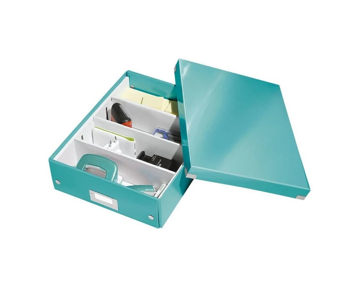 LEITZ Aufbewahrungsbox Click & Store Blau mit variabler Fächeraufteilung - Bild 3