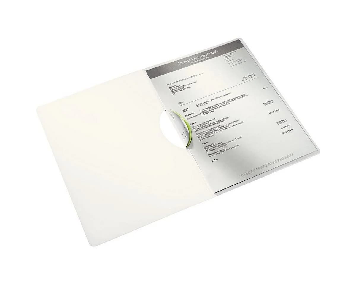 LEITZ Hefter WOW ColorClip 4185 Klemmhefter DIN A4 Grün Metallic