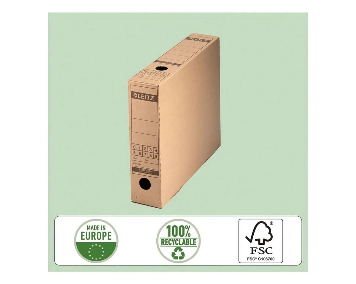 LEITZ Archivschachtel 6084 Braun 10er Pack Extra Stark - Bild 4