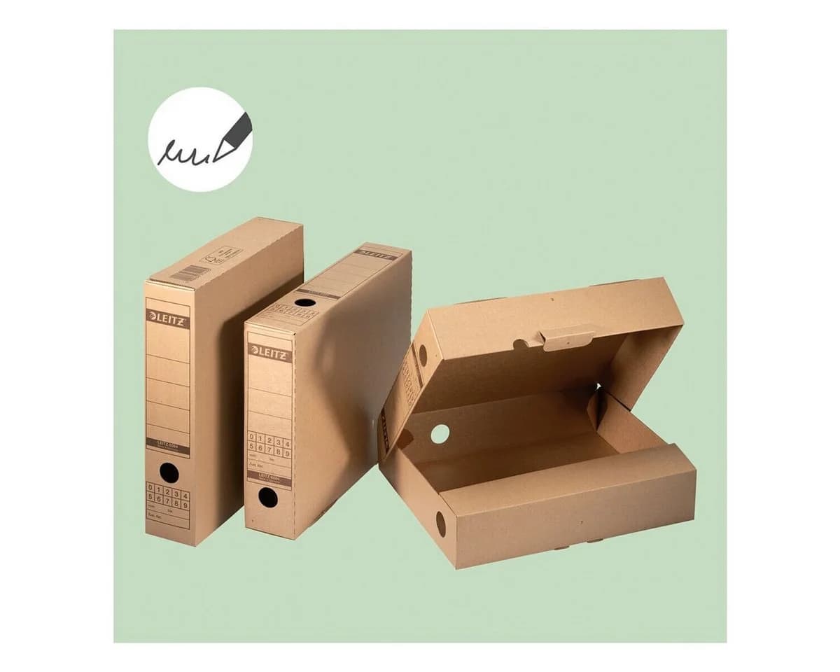 LEITZ Archivschachtel 6084 Braun 10er Pack Extra Stark - Bild 5