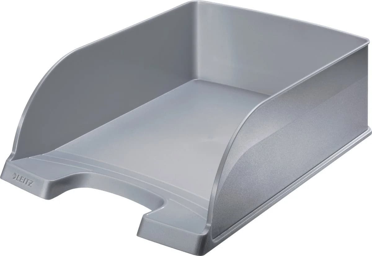 LEITZ Briefablage Jumbo Plus A4 silber stapelbar - Bild 2