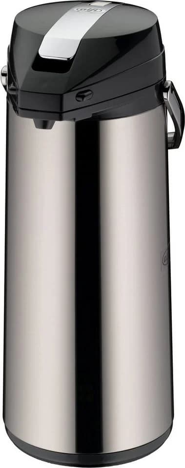 Pump-Isolierkanne ALFI Silber Edelstahl 3 Liter